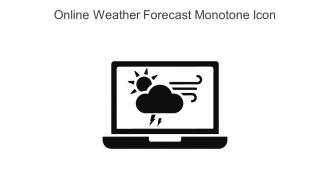 Online Weather Forecast Monotone Icon In Powerpoint Pptx Png And Editable Eps Format