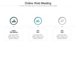 Online web meeting ppt powerpoint presentation infographics design templates cpb