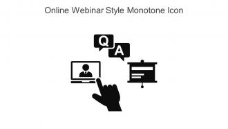 Online Webinar Style Monotone Icon In Powerpoint Pptx Png And Editable Eps Format