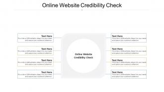 Online website credibility check ppt powerpoint presentation show portfolio cpb