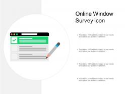 Online window survey icon