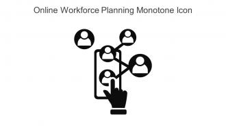 Online Workforce Planning Monotone Icon In Powerpoint Pptx Png And Editable Eps Format