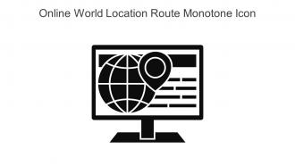 Online World Location Route Monotone Icon In Powerpoint Pptx Png And Editable Eps Format