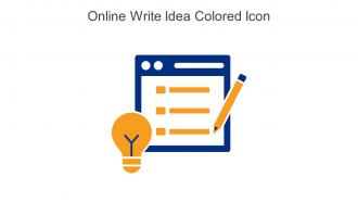 Online Write Idea Colored Icon In Powerpoint Pptx Png And Editable Eps Format