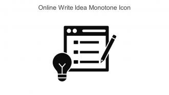 Online Write Idea Monotone Icon In Powerpoint Pptx Png And Editable Eps Format