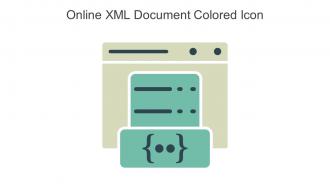 Online XML Document Colored Icon In Powerpoint Pptx Png And Editable Eps Format