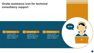 Onsite Assistance Icon For Technical Consultancy Support