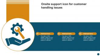 Onsite Support Icon For Customer Handling Issues