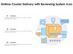Ontime Courier Delivery With Reviewing System Icon