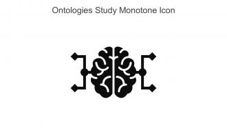 Ontologies Study Monotone Icon In Powerpoint Pptx Png And Editable Eps Format