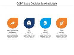 Ooda loop decision making model ppt powerpoint presentation layouts infographic template cpb