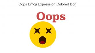 Oops Emoji Expression Colored Icon In Powerpoint Pptx Png And Editable Eps Format