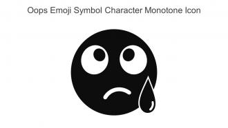 Oops Emoji Symbol Character Monotone Icon In Powerpoint Pptx Png And Editable Eps Format