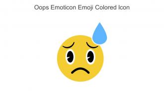 Oops Emoticon Emoji Colored Icon In Powerpoint Pptx Png And Editable Eps Format