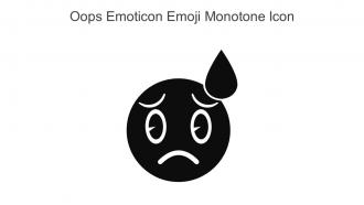 Oops Emoticon Emoji Monotone Icon In Powerpoint Pptx Png And Editable Eps Format