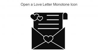 Open A Love Letter Monotone Icon In Powerpoint Pptx Png And Editable Eps Format