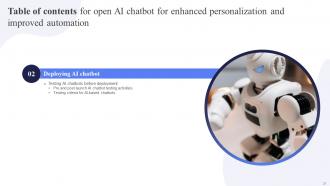 Open AI Chatbot For Enhanced Personalization And Improved Automation AI CD V Downloadable Slides