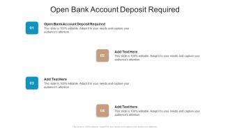 Open Bank Account Deposit Required In Powerpoint And Google Slides Cpb