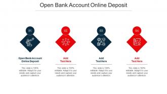 Open Bank Account Online Deposit Ppt Powerpoint Presentation Icon Demonstration Cpb