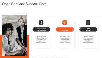 Open Bar Cost Success Rate In Powerpoint And Google Slides Cpb