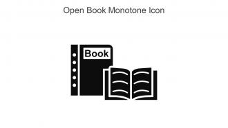 Open Book Monotone Icon In Powerpoint Pptx Png And Editable Eps Format
