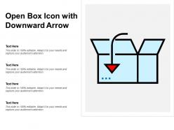 Open box icon with downward arrow