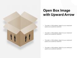 Open box image with upward arrow