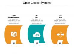 Open closed systems ppt powerpoint presentation images cpb