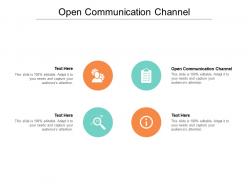 Open communication channel ppt powerpoint presentation file slide portrait cpb