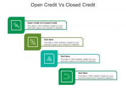 Open credit vs closed credit ppt powerpoint presentation portfolio skills cpb