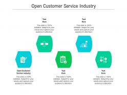 Open customer service industry ppt powerpoint presentation outline grid cpb