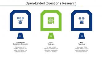 Open Ended Questions Research Ppt Powerpoint Presentation Ideas Icon Cpb