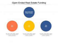 Open ended real estate funding ppt powerpoint presentation pictures professional cpb