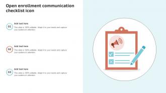 Open Enrollment Communication Checklist Icon