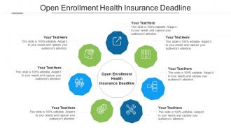 Open enrollment health insurance deadline ppt powerpoint presentation infographics topics cpb
