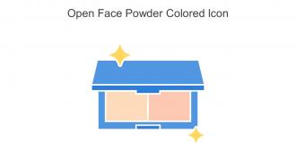 Open Face Powder Colored Icon In Powerpoint Pptx Png And Editable Eps Format