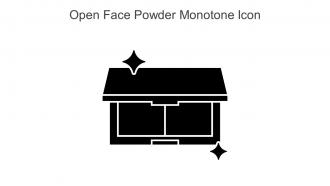 Open Face Powder Monotone Icon In Powerpoint Pptx Png And Editable Eps Format