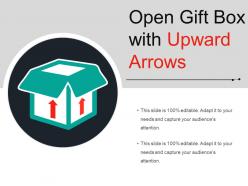 Open Gift Box With Upward Arrows