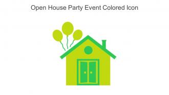 Open House Party Event Colored Icon In Powerpoint Pptx Png And Editable Eps Format