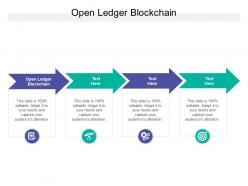 Open ledger blockchain ppt powerpoint presentation layouts tips cpb