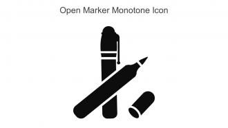 Open Marker Monotone Icon In Powerpoint Pptx Png And Editable Eps Format