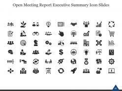 Open meeting report executive summary powerpoint presentation slides