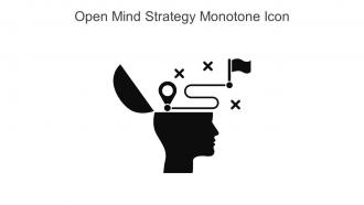 Open Mind Strategy Monotone Icon In Powerpoint Pptx Png And Editable Eps Format