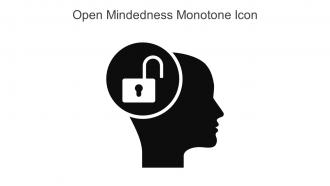 Open Mindedness Monotone Icon In Powerpoint Pptx Png And Editable Eps Format