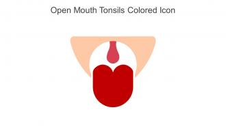 Open Mouth Tonsils Colored Icon In Powerpoint Pptx Png And Editable Eps Format