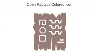 Open Papyrus Colored Icon In Powerpoint Pptx Png And Editable Eps Format