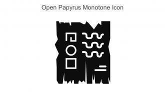 Open Papyrus Monotone Icon In Powerpoint Pptx Png And Editable Eps Format
