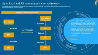 Open RAN And 5G Telecommunication Technology