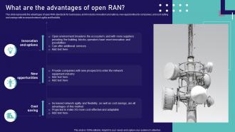 Open Ran Technology What Are The Advantages Of Open Ran Ppt Professional Background Image