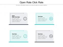 Open rate click rate ppt powerpoint presentation show styles cpb